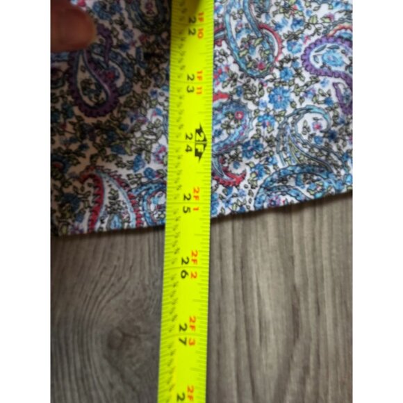 Talbots Womens 2X Paisley Sleeveless Blouse Multicolor - Picture 7 of 8